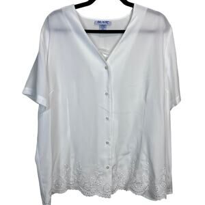 Blair White Eyelet Blouse 2XL